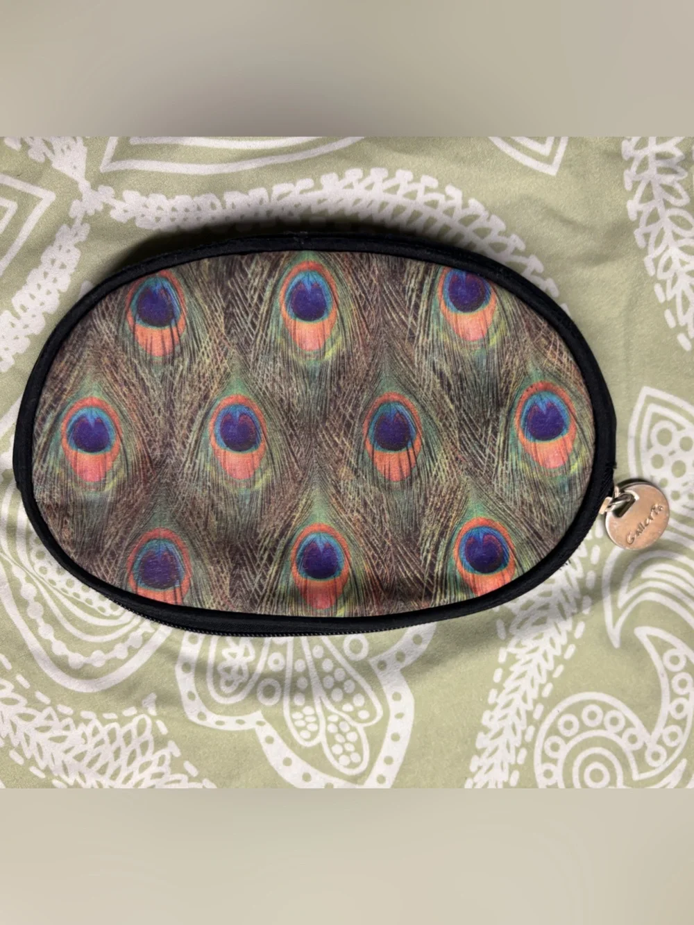 ✴️Peacock Feather Cosmetic Pouch